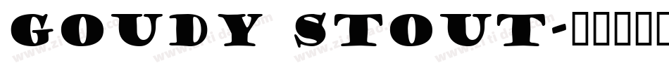Goudy Stout字体转换